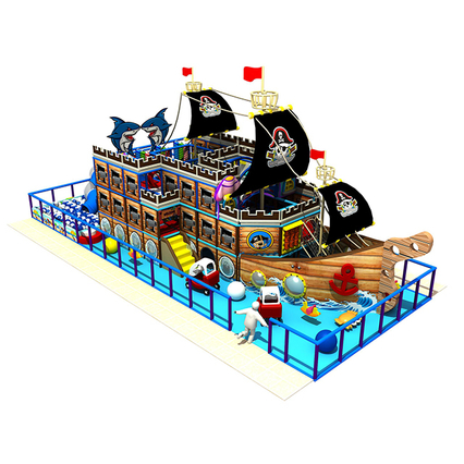 Espace de jeu intérieur sur le thème du corsaire à 3 couches pour les enfants